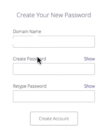 create bluehost password