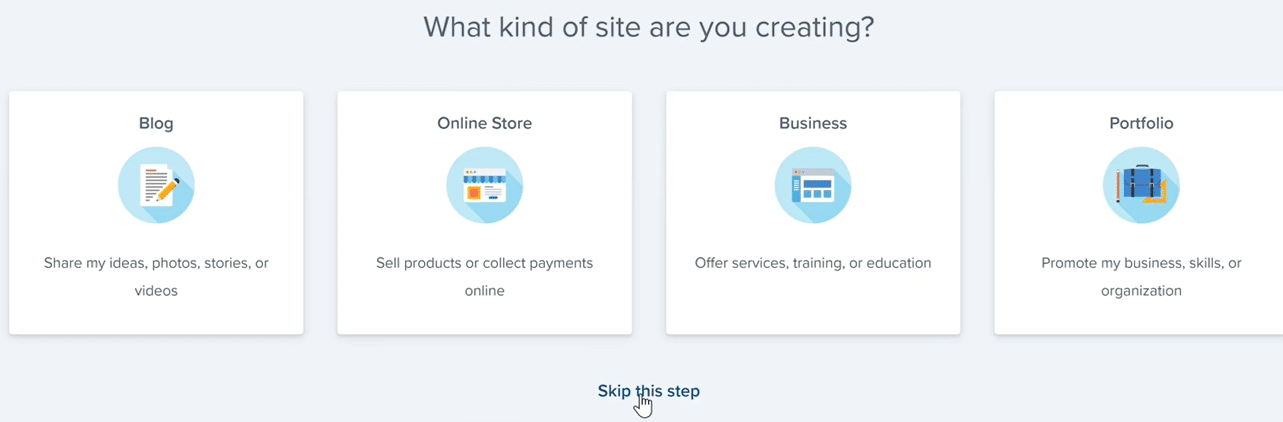 step 2 of bluehost onboarding process