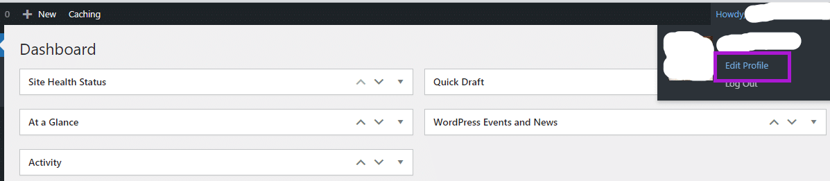 How to Access WordPress user settings