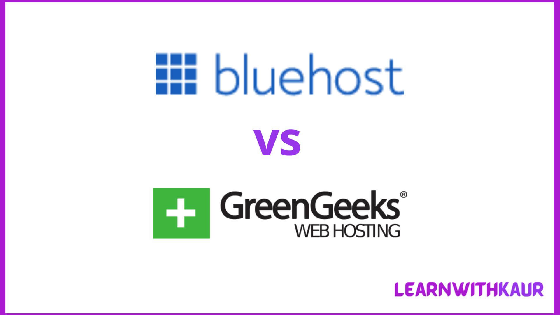 GreenGeeks vs bluehost