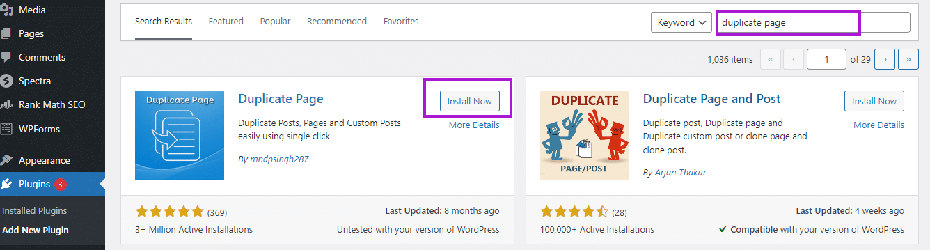 Install cloning plugin 