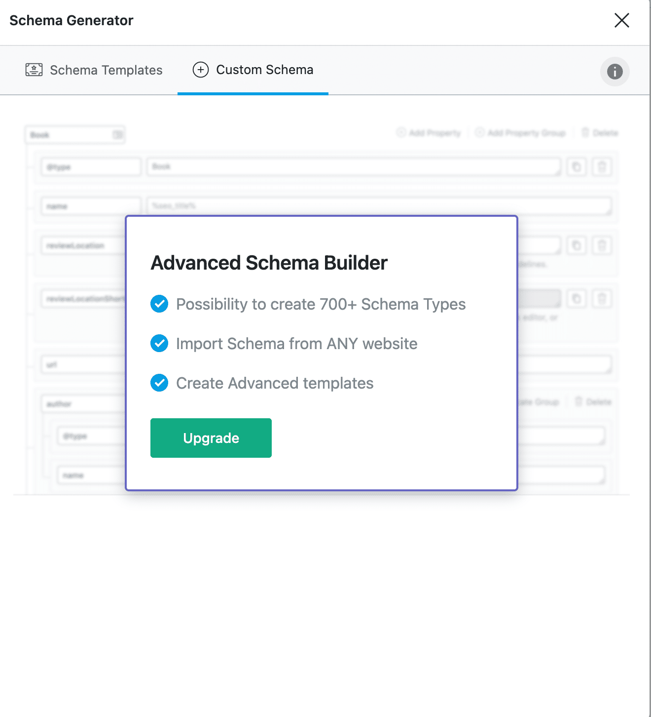 Custom Schema in Rank Math Pro