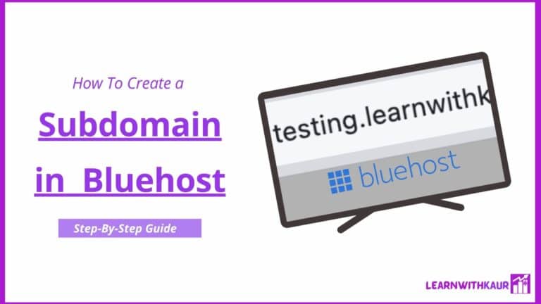 How to Create Subdomain in Bluehost