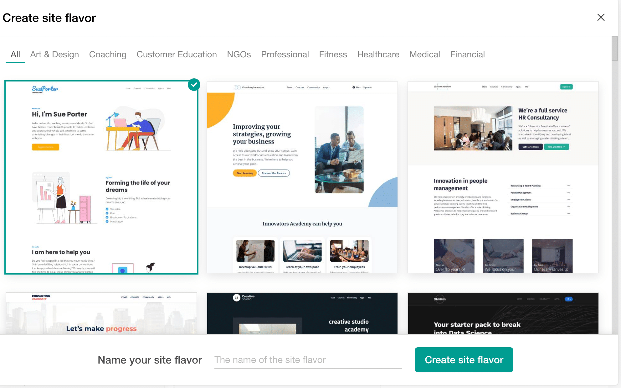 Learnworlds pre made templates review