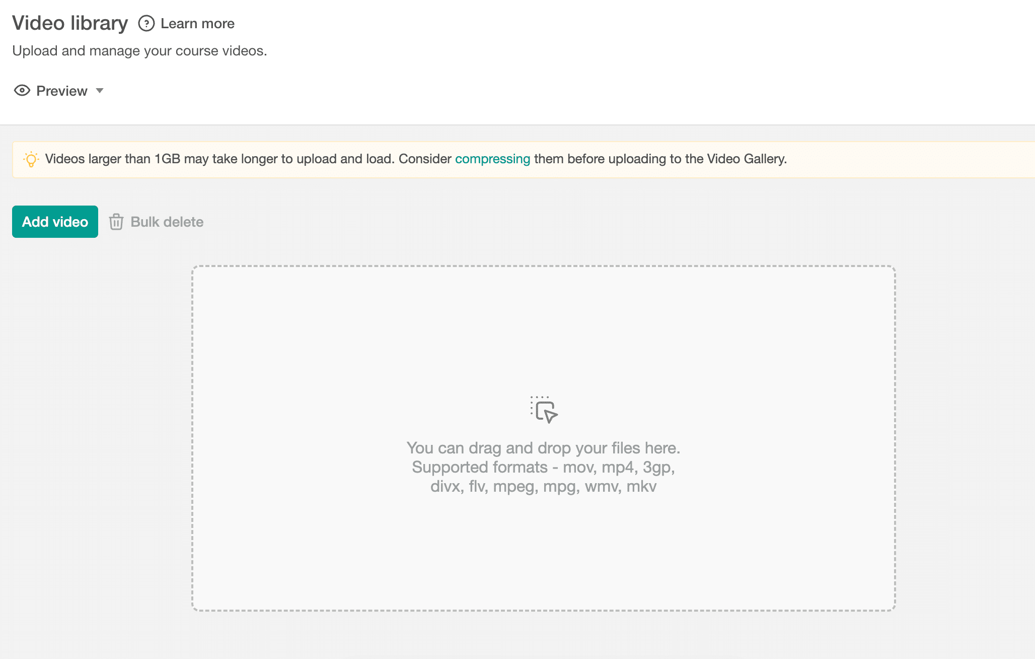 Video Library Screenshot